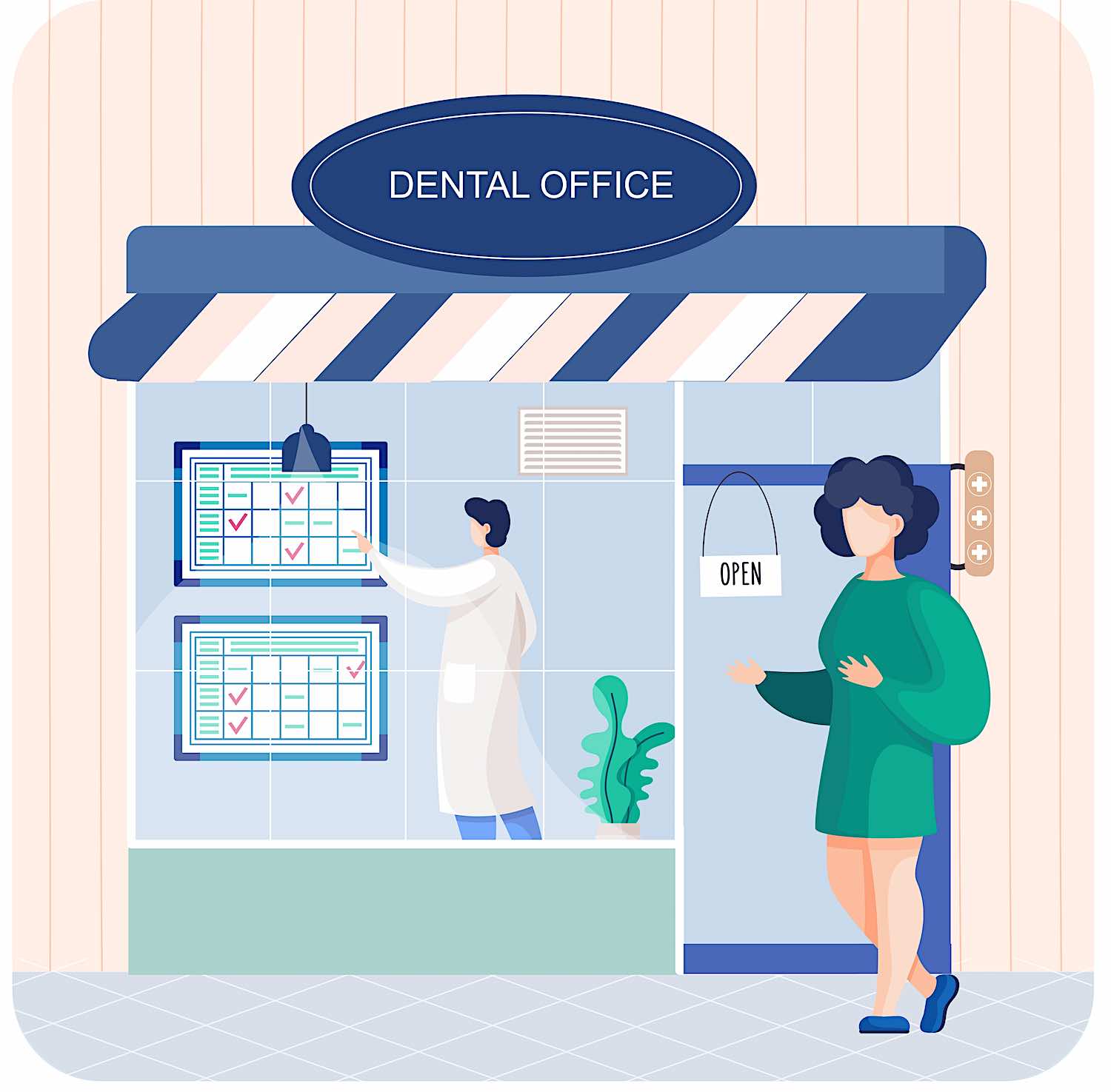 Dental,Office,Building,Doctor,Talking,To,Patient.,Medical,Stomatology,Clinic consulenza-per-strutture-sanitarie
